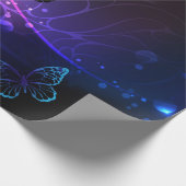 Achtergrond met nachtvliegen cadeaupapier (Hoek)