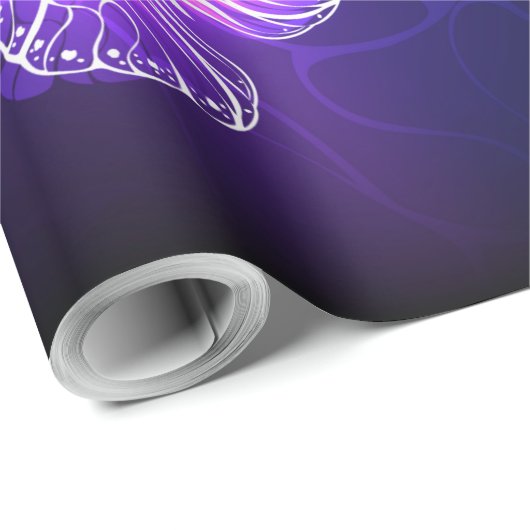 Achtergrond met nachtvliegen cadeaupapier (Rol Hoek)