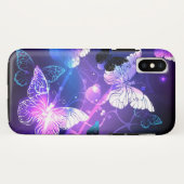 Achtergrond met nachtvliegen Case-Mate iPhone case (Achterkant (horizontaal))