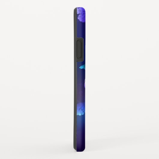 Achtergrond met nachtvliegen Case-Mate iPhone case (Achterkant/rechts)