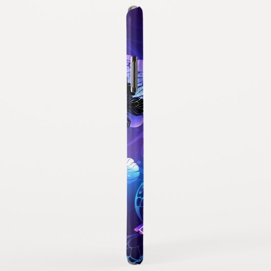 Achtergrond met nachtvliegen Case-Mate iPhone case (Achterkant/rechts)