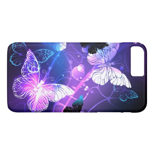 Achtergrond met nachtvliegen Case-Mate iPhone case (Achterkant (Horizontaal))