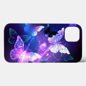 Achtergrond met nachtvliegen Case-Mate iPhone case (Achterkant (horizontaal))