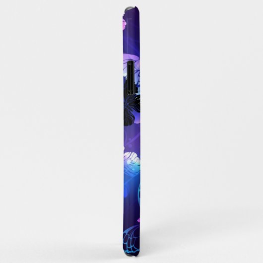 Achtergrond met nachtvliegen Case-Mate iPhone case (Achterkant/rechts)