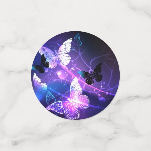 Achtergrond met nachtvliegen confetti (Kleine voorkant)