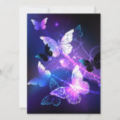 Achtergrond met nachtvliegen feestdagenkaart (Voorkant)