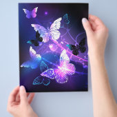 Achtergrond met nachtvliegen flyer (Hand)