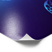 Achtergrond met nachtvliegen foto afdruk (Hoek)