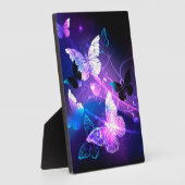 Achtergrond met nachtvliegen fotoplaat (Zijkant)