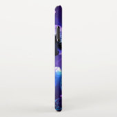 Achtergrond met nachtvliegen iPhone hoesje (Rechterkant)