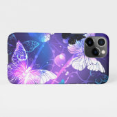 Achtergrond met nachtvliegen iPhone hoesje (Achterkant horizontaal)