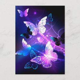 Achtergrond met nachtvliegen kaart