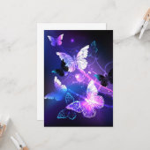 Achtergrond met nachtvliegen kaart (Voorkant / Achterkant in situ)