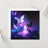 Achtergrond met nachtvliegen kaart (Voorkant / Achterkant in situ)