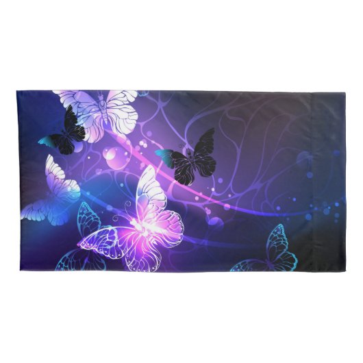 Achtergrond met nachtvliegen kussensloop (Achterkant-Rechts)