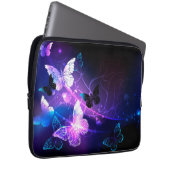 Achtergrond met nachtvliegen laptop sleeve (Voorkant Rechts)