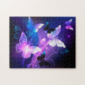 Achtergrond met nachtvliegen legpuzzel (Horizontaal)