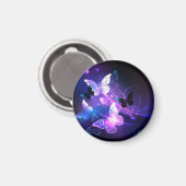 Achtergrond met nachtvliegen magneet (Voorkant / Achterkant)