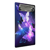 Achtergrond met nachtvliegen mini klembord (Schuin)