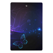 Achtergrond met nachtvliegen mini klembord (Achterkant)