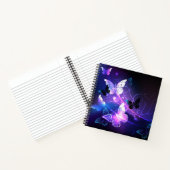 Achtergrond met nachtvliegen notitieboek (Binnen)