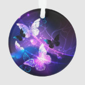 Achtergrond met nachtvliegen ornament (achterkant)