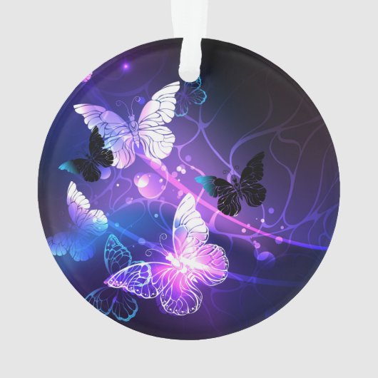 Achtergrond met nachtvliegen ornament (achterkant)