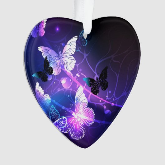 Achtergrond met nachtvliegen ornament (voorkant)