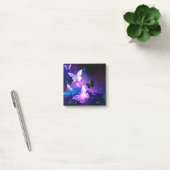 Achtergrond met nachtvliegen post-it® notes (Kantoor)