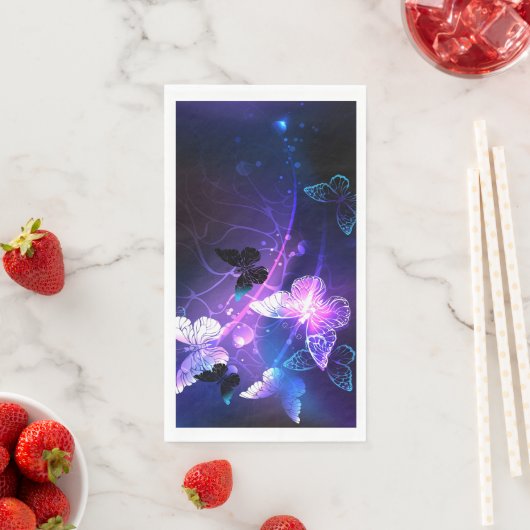 Achtergrond met nachtvliegen servet (Insitu)