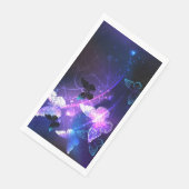 Achtergrond met nachtvliegen servet (Hoek)