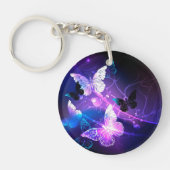 Achtergrond met nachtvliegen sleutelhanger (Voorkant)