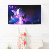 Achtergrond met nachtvliegen spandoek (Insitu)