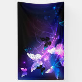 Achtergrond met nachtvliegen spandoek (Verticaal)