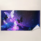 Achtergrond met nachtvliegen strandlaken (Voorkant)