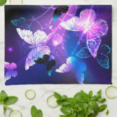 Achtergrond met nachtvliegen theedoek (Gevouwen)