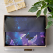 Achtergrond met nachtvliegen tissuepapier (Geschenk)