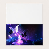 Achtergrond met nachtvliegen visitekaartje (Buitenkant ongevouwen)