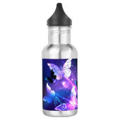 Achtergrond met nachtvliegen waterfles  (Links)