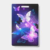 Achtergrond met nachtvlinders badge (Achterkant)