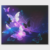 Achtergrond met Nachtvlinders Cadeaupapier (Vlak)