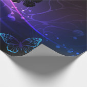 Achtergrond met Nachtvlinders Cadeaupapier (Hoek)