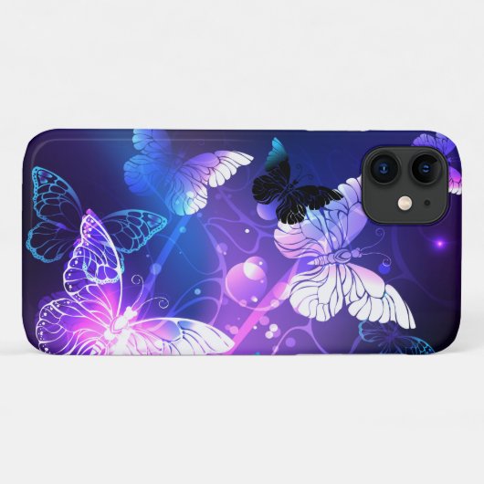 Achtergrond met Nachtvlinders Case-Mate iPhone Case (Achterkant (horizontaal))