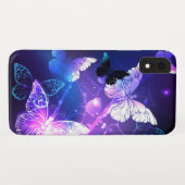 Achtergrond met nachtvlinders Case-Mate iPhone case (Achterkant (horizontaal))