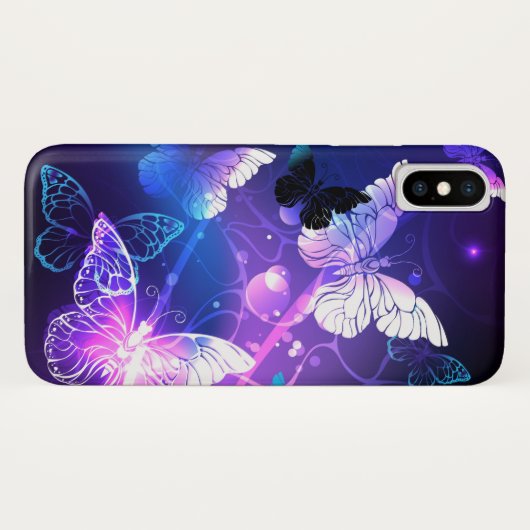 Achtergrond met nachtvlinders Case-Mate iPhone case (Achterkant (horizontaal))