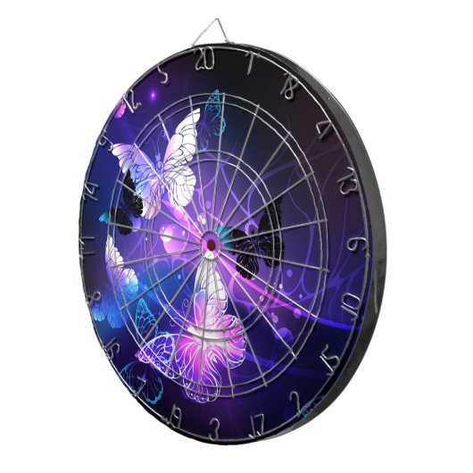 Achtergrond met Nachtvlinders Dartbord (Voorkant Rechts)