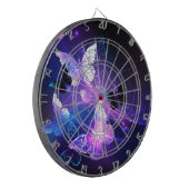 Achtergrond met Nachtvlinders Dartbord (Voorkant Links)