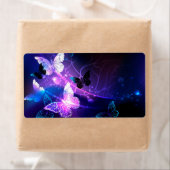 Achtergrond met nachtvlinders etiket (Insitu)