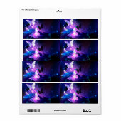 Achtergrond met nachtvlinders etiket (Full Sheet)