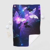 Achtergrond met nachtvlinders golfhanddoek (Insitu)